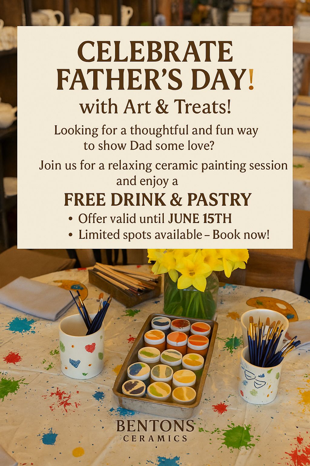 CELEBRATE FATHER'S DAY! at ceramic cafe in London