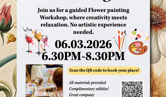 Floral Painting & Wine Evening