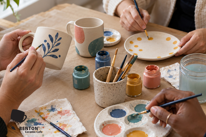Mobile Pottery Painting for Team work
